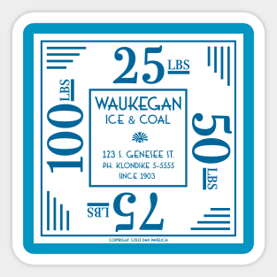 Waukegan Ice & Coal Sticker